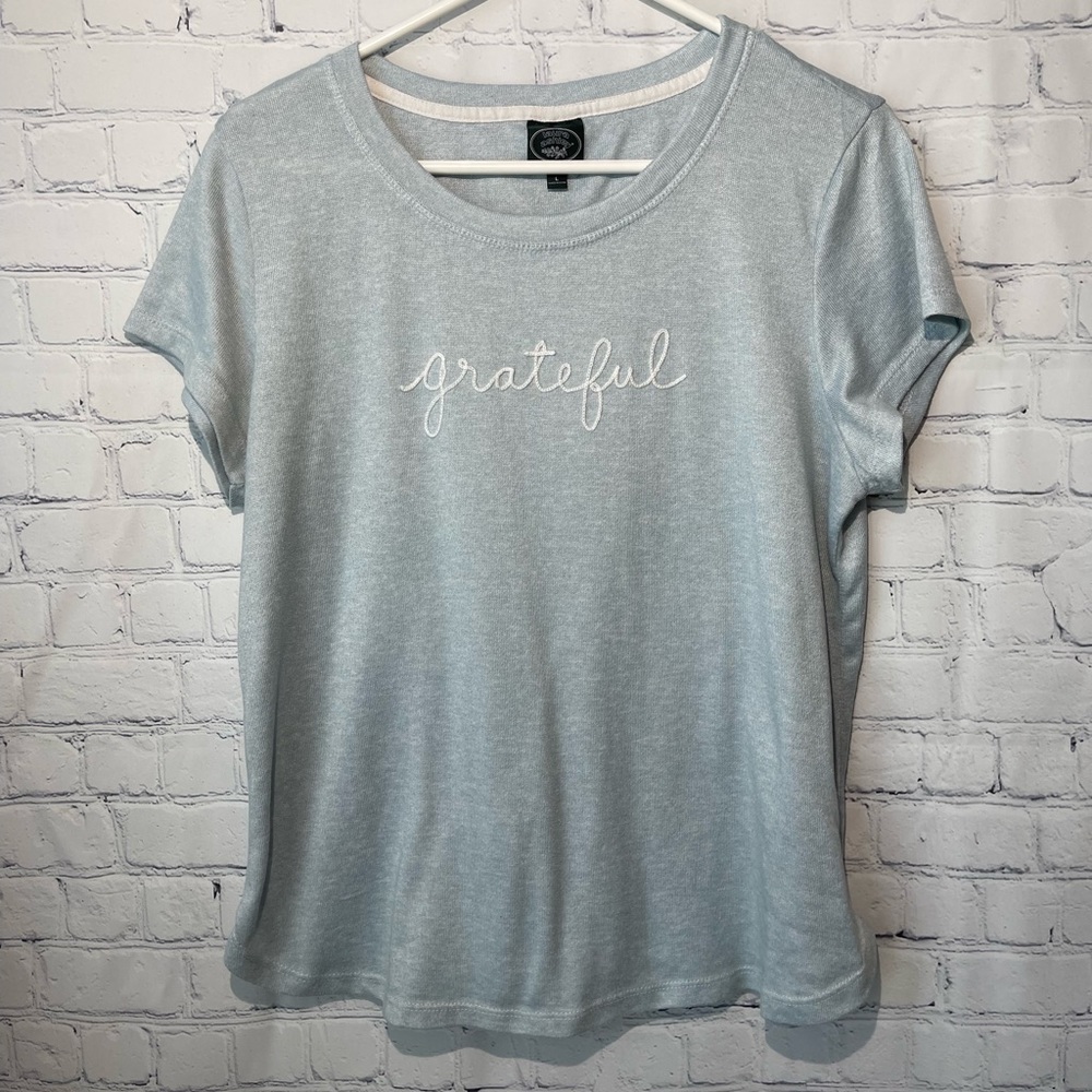 laura ashley size large very pale teal colored